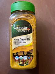 Dwarka Organic Curry Powder Mild Jar 7 Oz