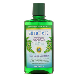 Auromere Ayurvedic Mouthwash With Neem 16 Oz