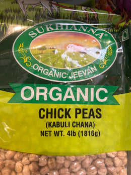 Sukhianna Organic Kabuli Chana 4 Lb