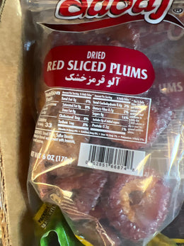 Sadaf Red Sliced Plums 6 Oz