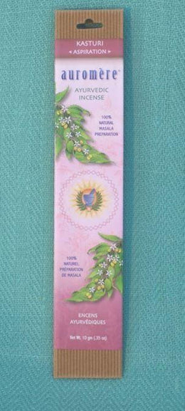 Auromere Ayurvedic Incense Kasturi 0.35 Oz