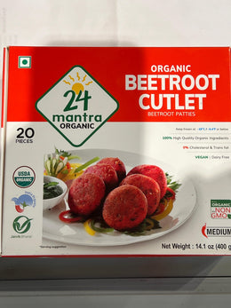 24 Mantra Organic Beetroot Kabab 20 Pc