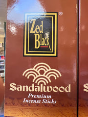 Zed Black Incense Sandalwood 6 In Box