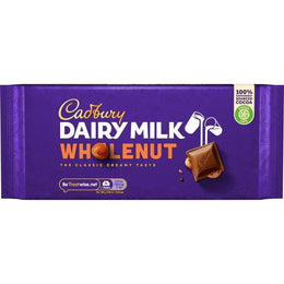 Dairy Milk Whole Nut Chocolate Bar 180 G Box Of 14