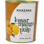 Khazana Kesar Mango Pulp Can 850 G (1.87 Lb)
