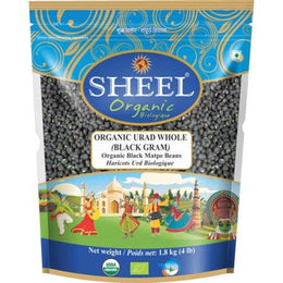 Sheel Organic Urad Whole / Black Gram 4 Lbs